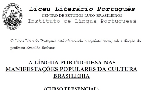 A Língua Portuguesa nas Manifestações Populares da Cultura Brasileira